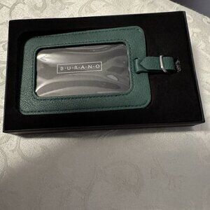 🎁NEW in Package Jade Color Burano Vegan Leather Luggage Tags🎁